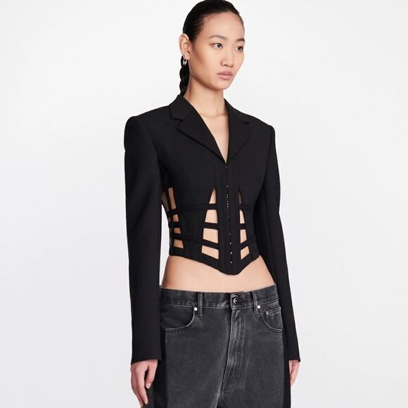 Dion Lee cage corset blazer